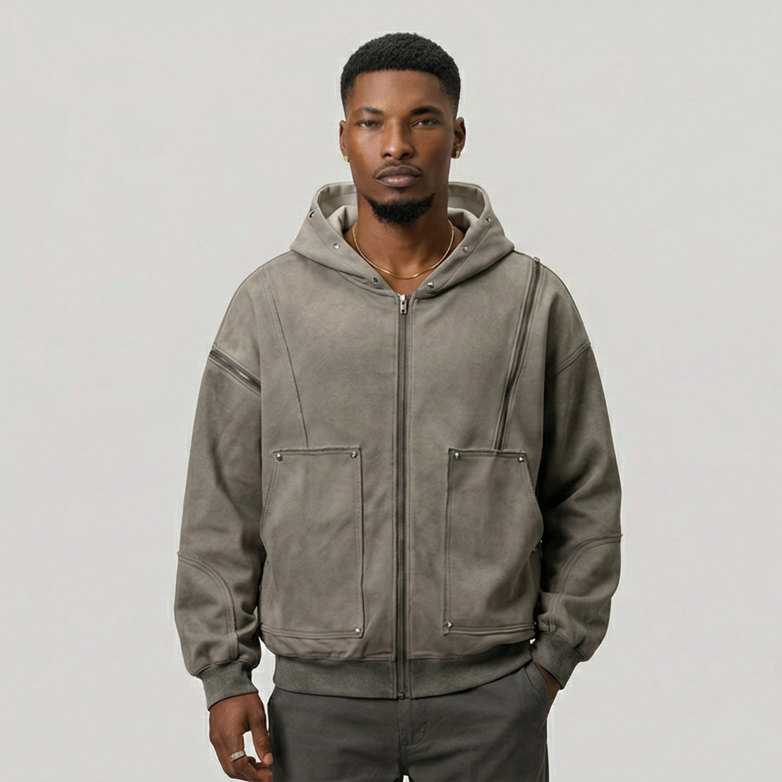 TIE-DYE HOODED SWEATER