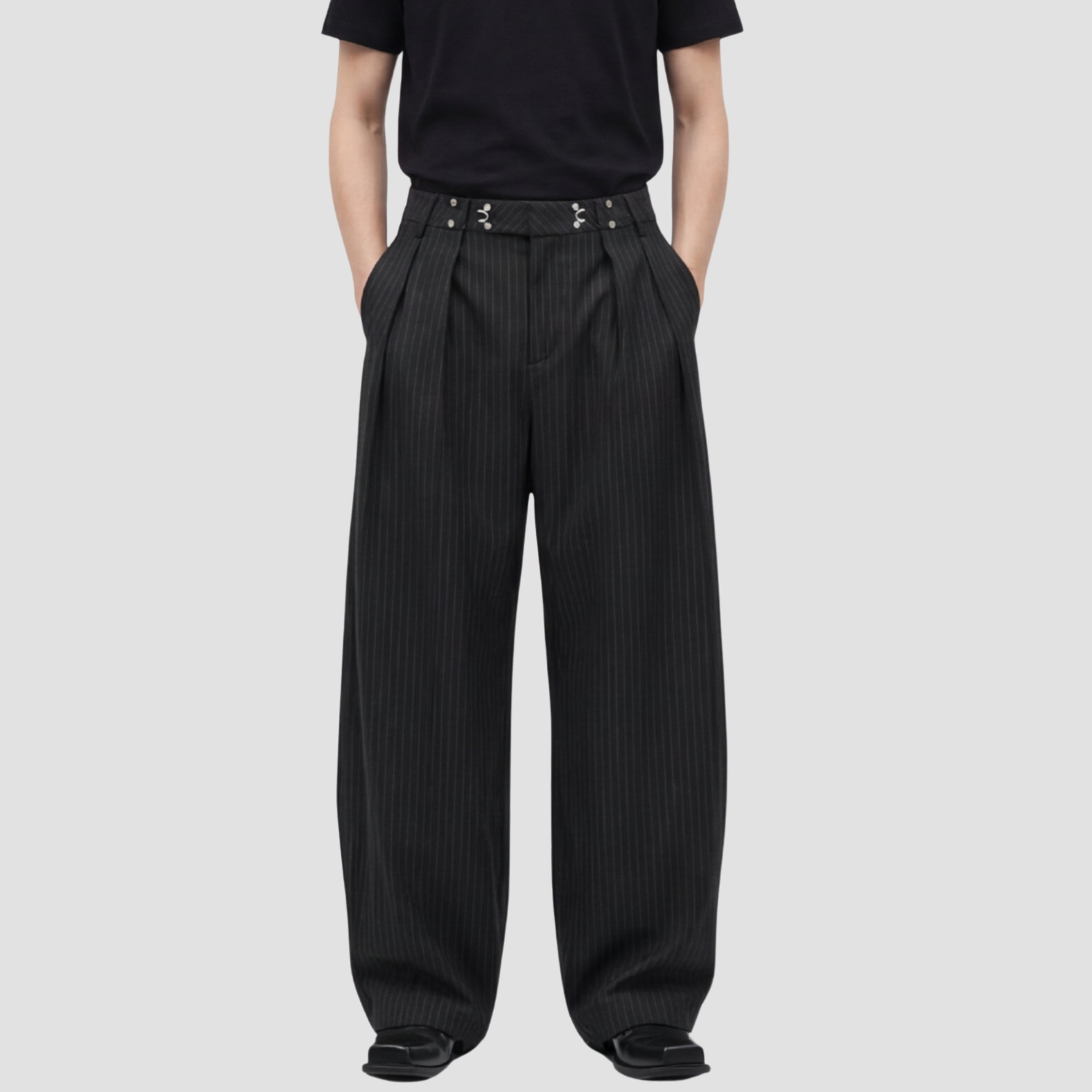 AXEL PINSTRIPE TROUSERS