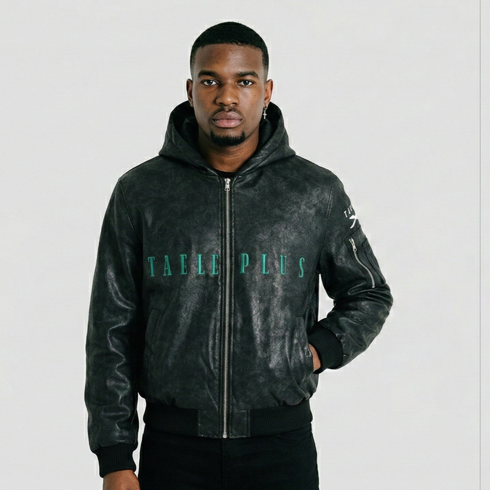 CASH EMBROIDERED HOODED JACKET