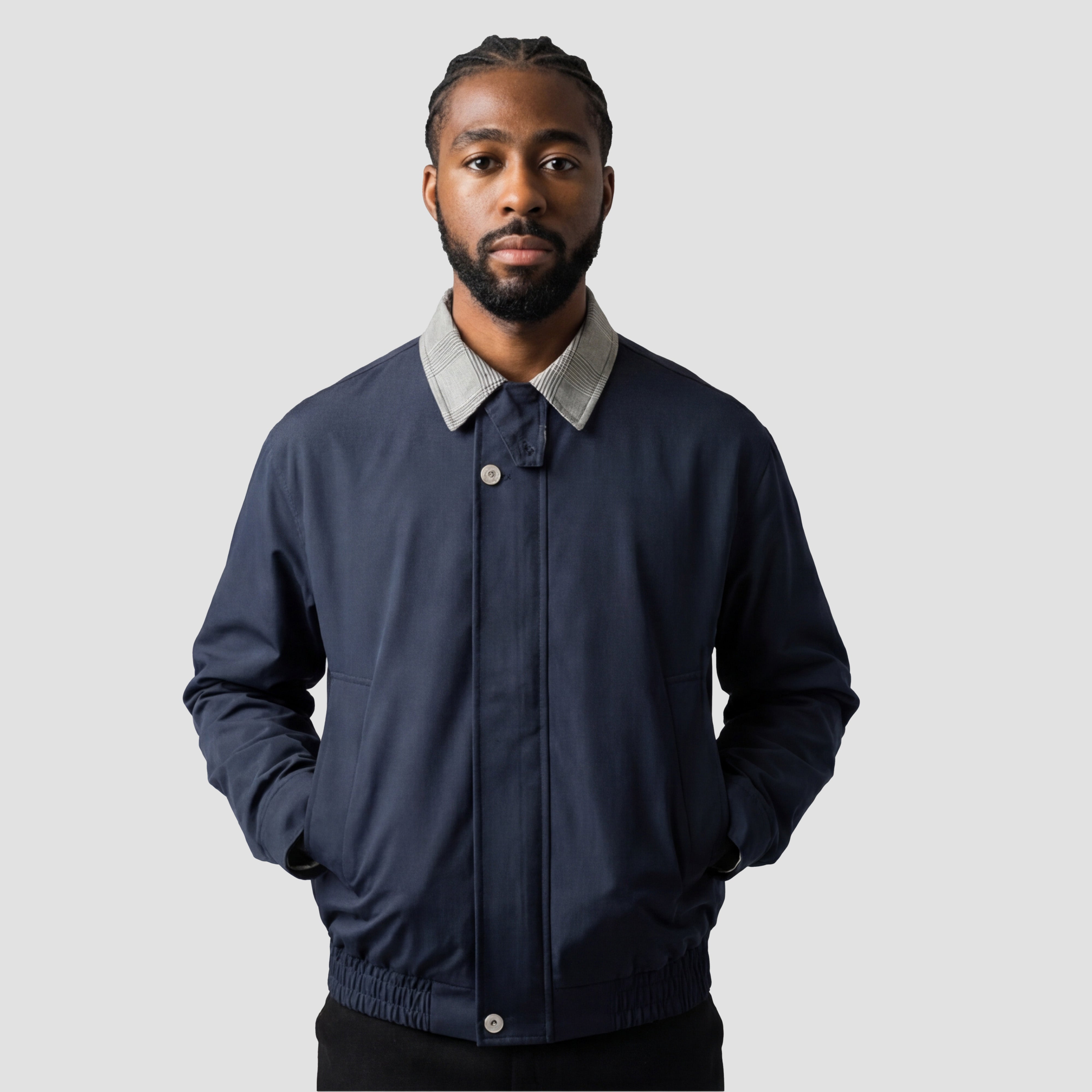 ETHAN STRUCTURED PLAID JACKET