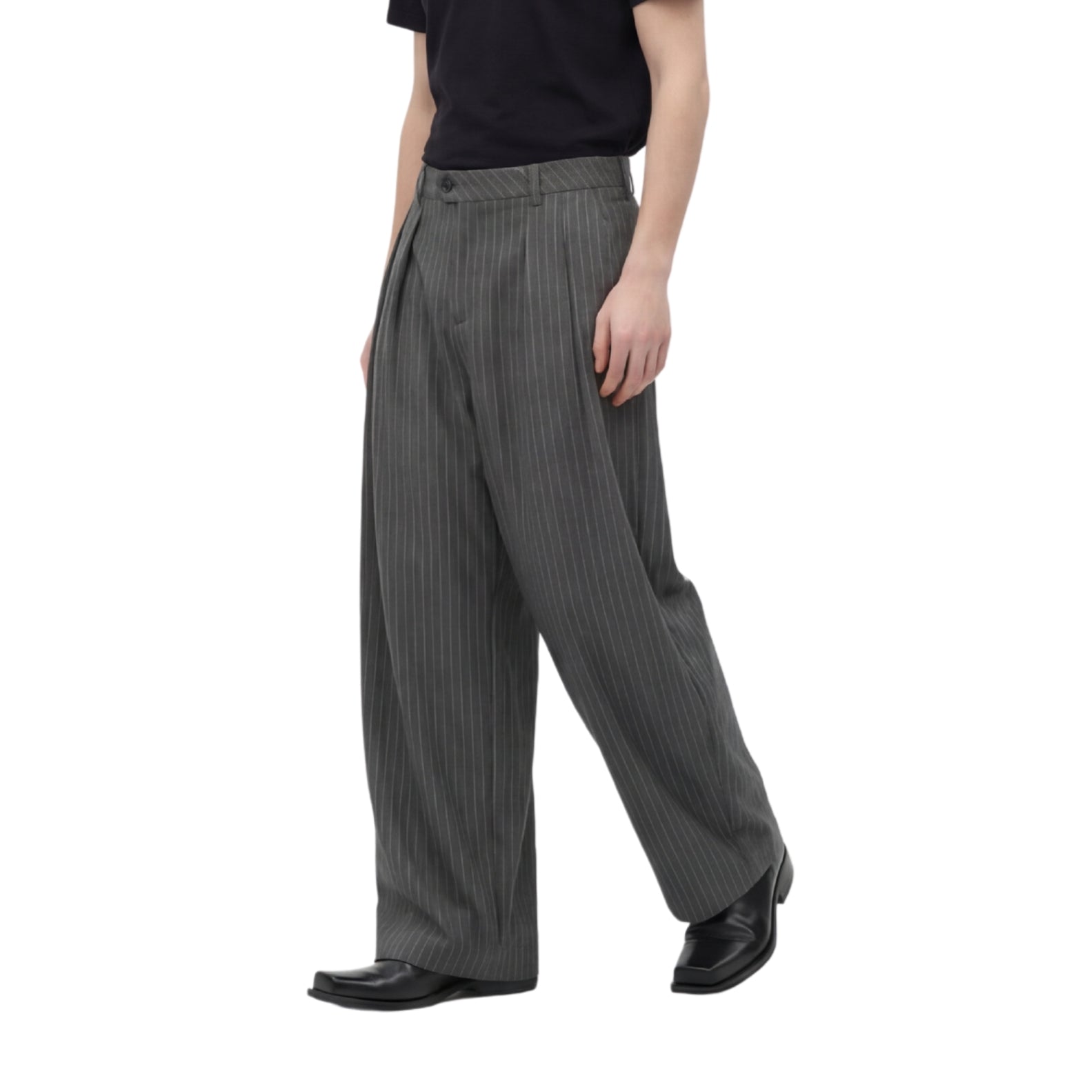 JAMESON STRIPED WIDE TROUSERS