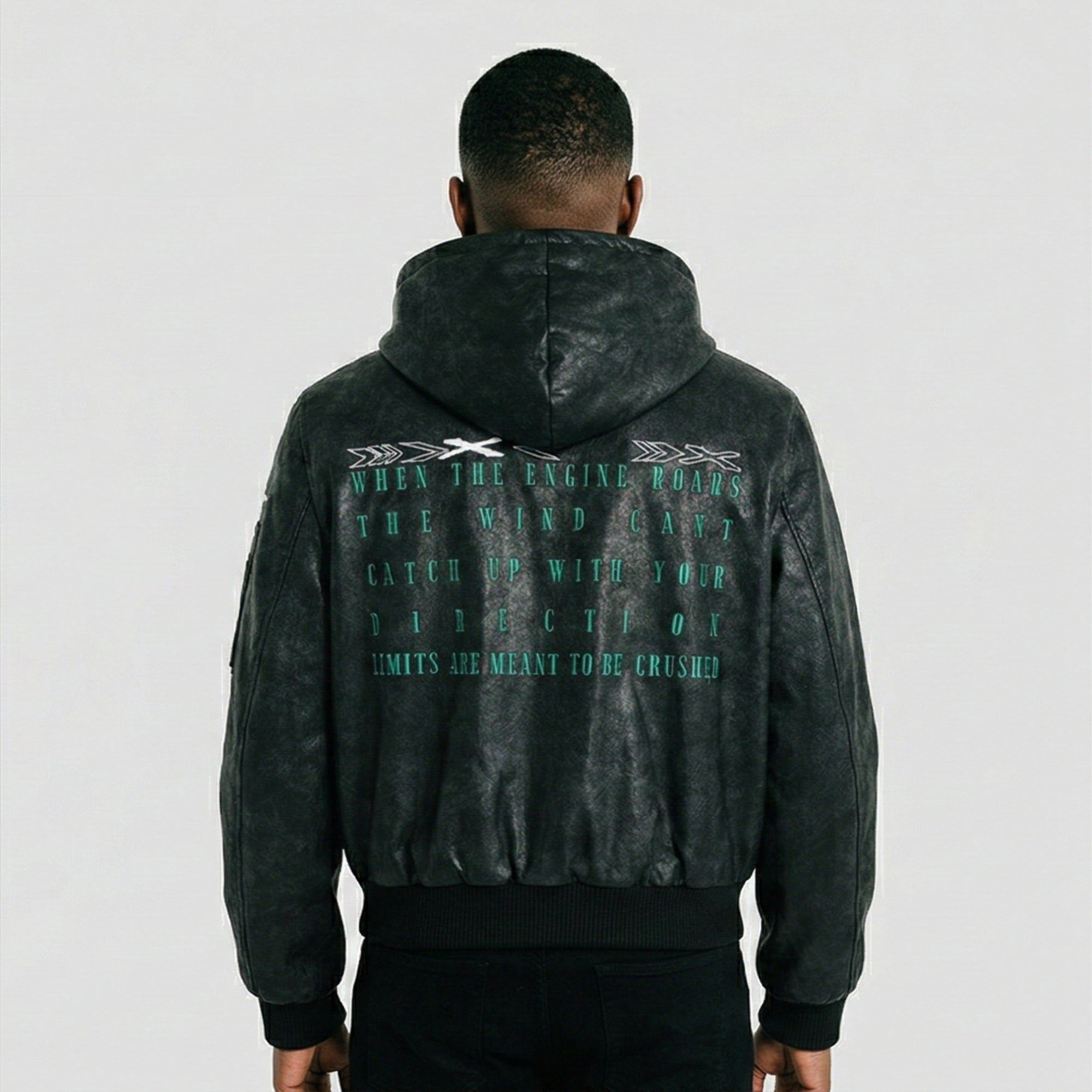 CASH EMBROIDERED HOODED JACKET