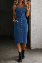 Indira | Button-Up Denim Dress