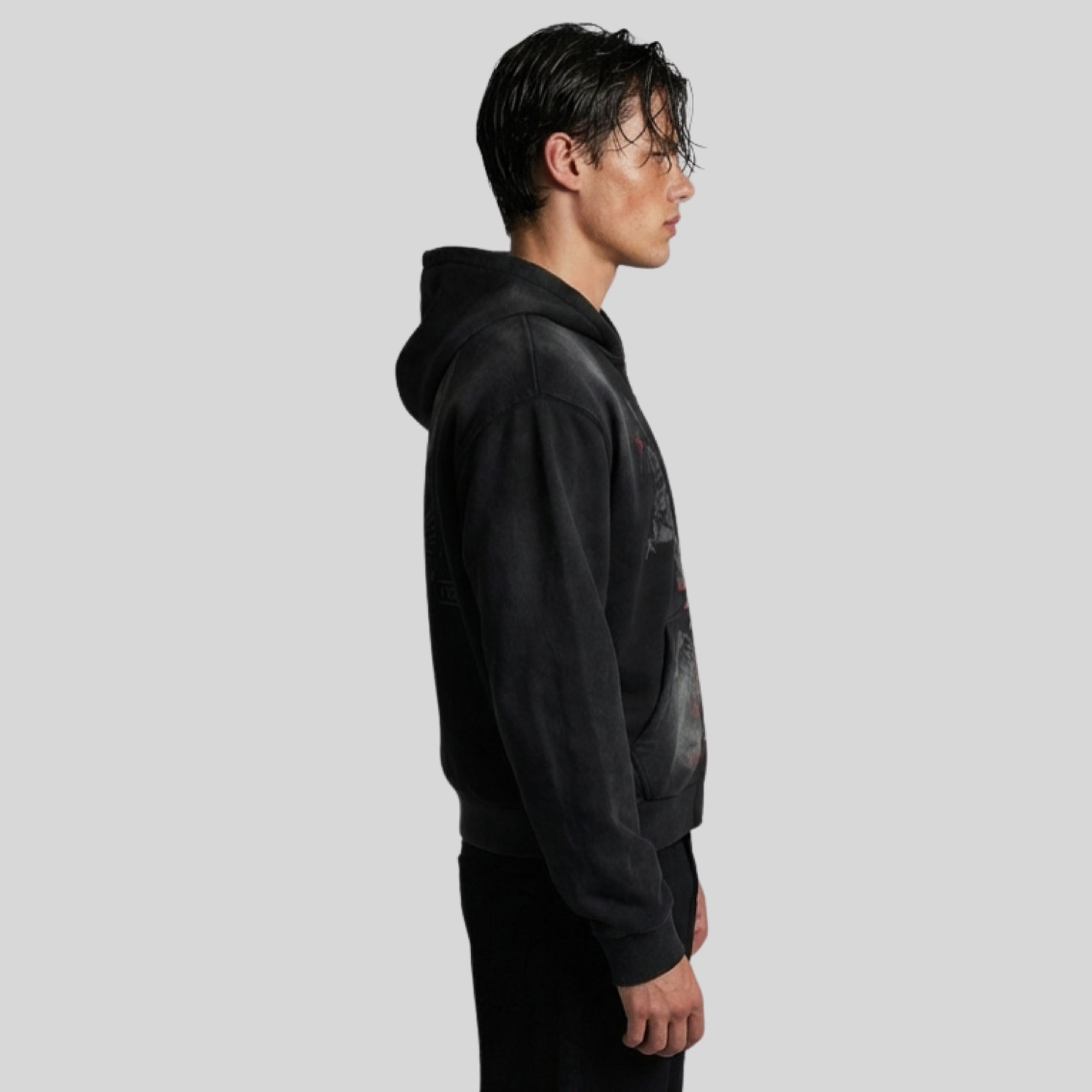 SCOTT DISTRESSED HOODED JACKET