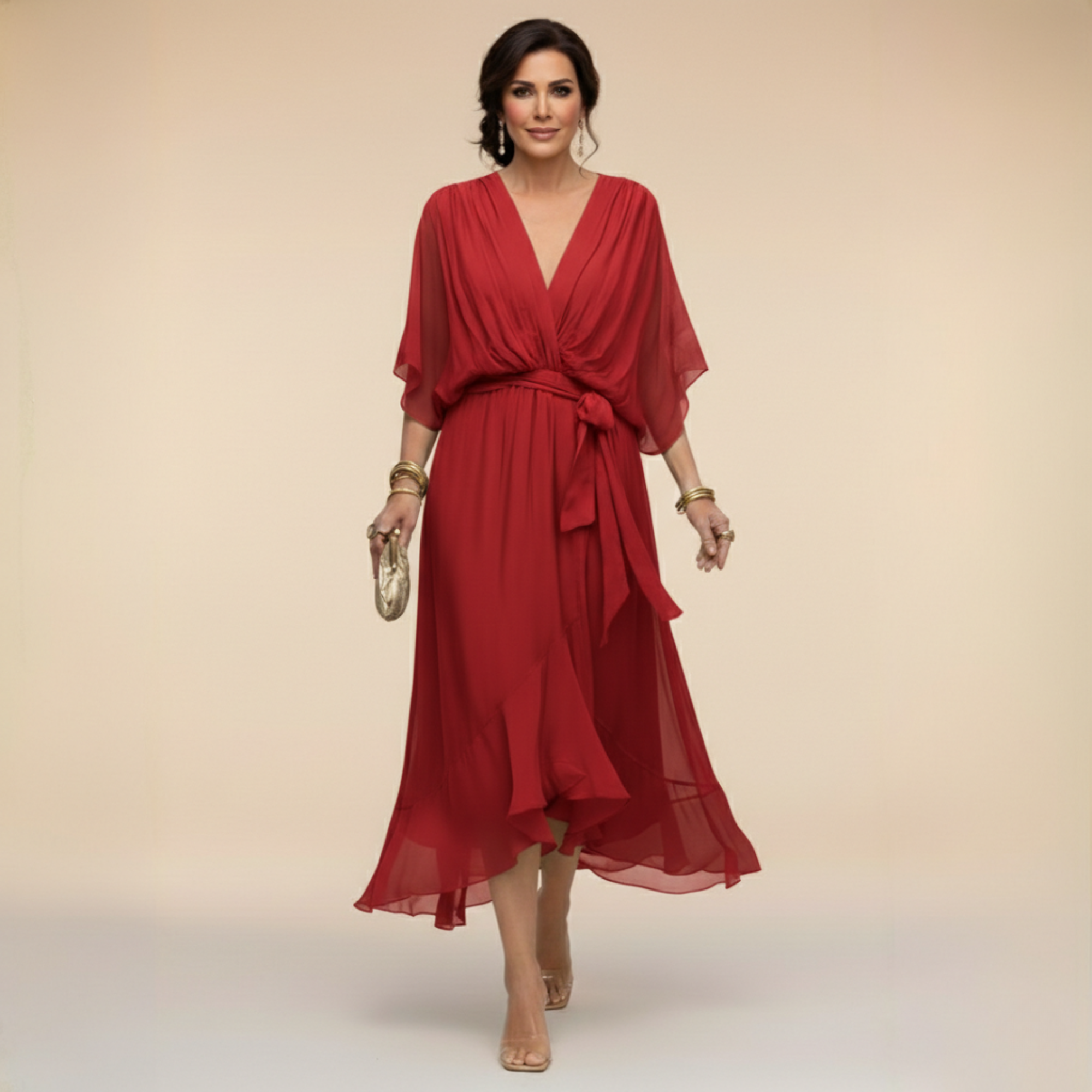 Marta™ – Elegant Flowing Chiffon Dress
