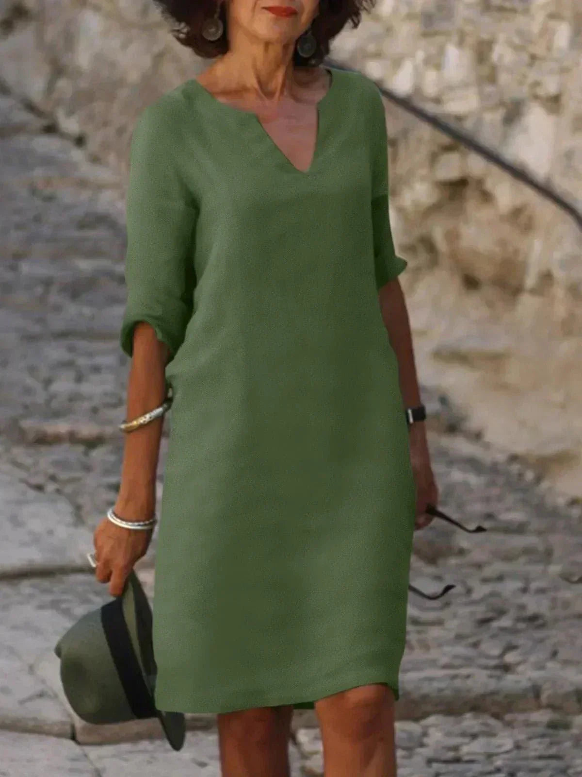 Judith | Relaxed V-Neck Dress