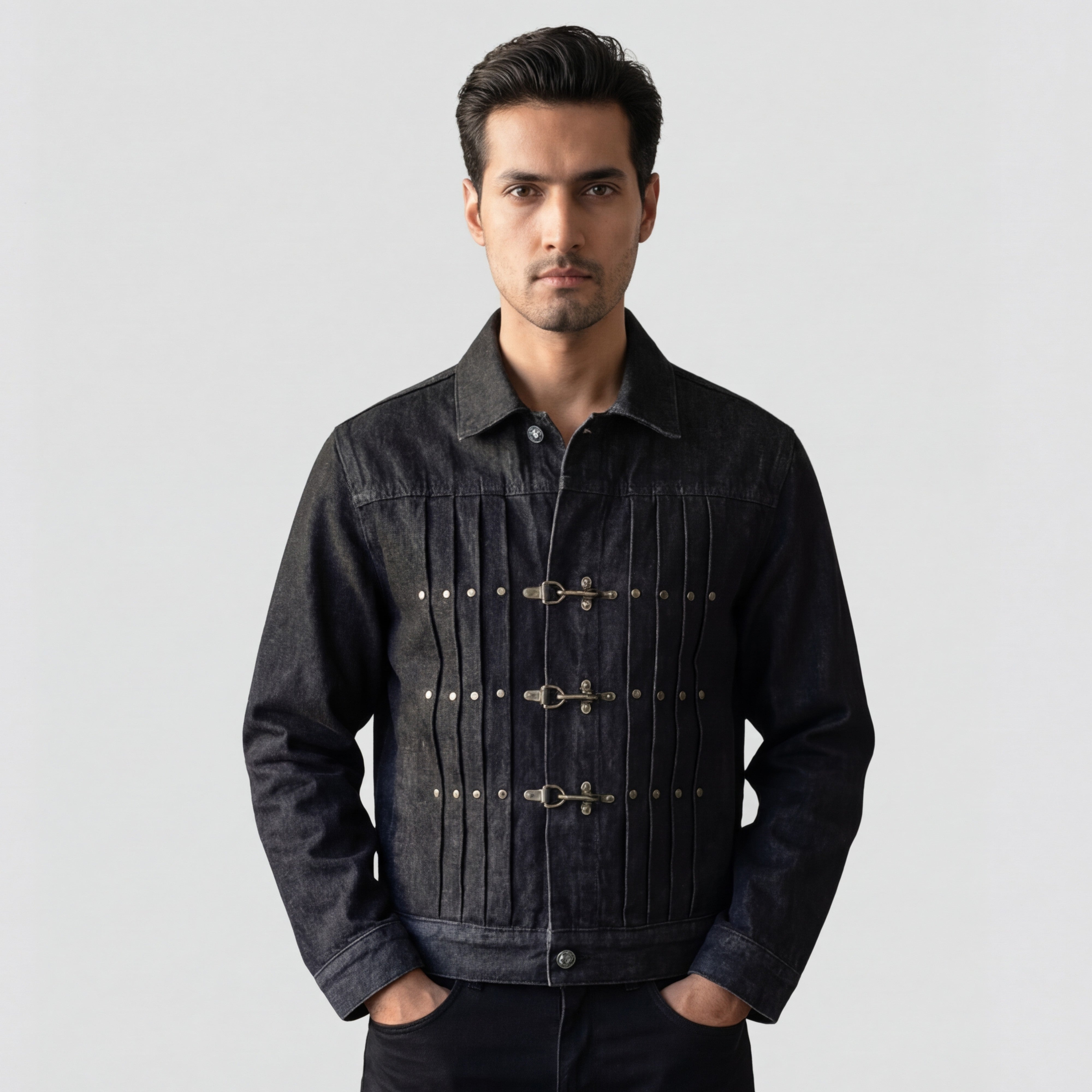 BRANDON BUCKLE DENIM JACKET